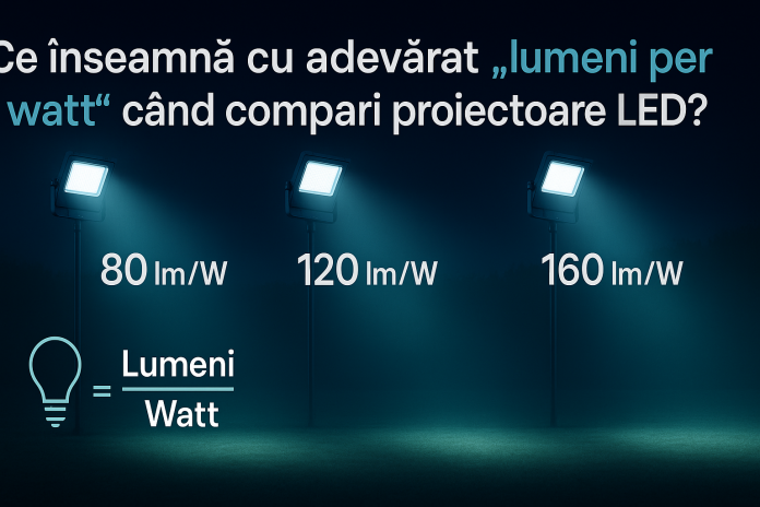 Ce înseamnă cu adevărat „lumeni per watt
