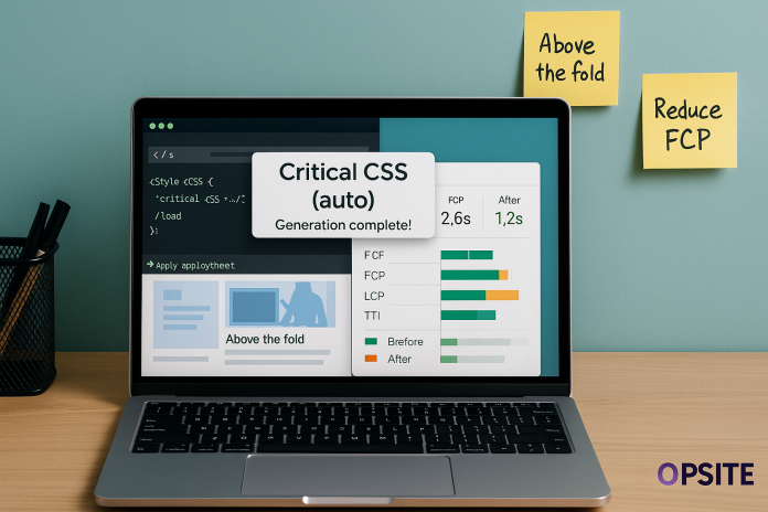 Cum reduci timpul până la prima redare folosind Critical CSS generat automat?
