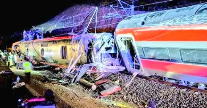 Accident feroviar în partea de sud a Spaniei: minimum 20 de decedați și mulți răniți prinsi în trenurile de mare viteză