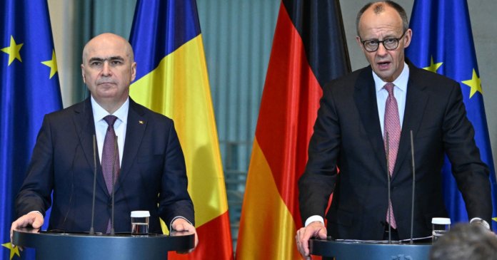 Bolojan și Merz, reuniune comună: „O implicare mai pronunțată a națiunilor europene în finanțarea apărării este esențială”