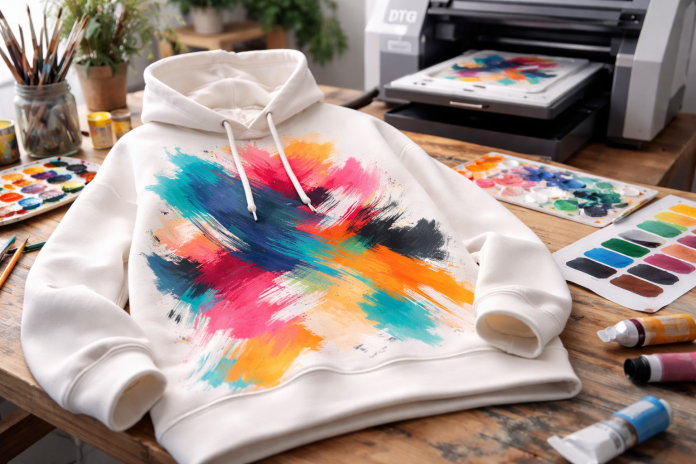 Hanoracele personalizate pot fi realizate cu desene abstracte?