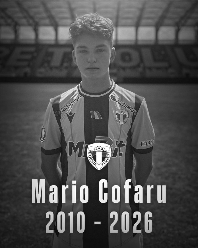 Tragedie în fotbalul românesc! O echipă din Superliga informează despre moartea unui fotbalist de 16 ani