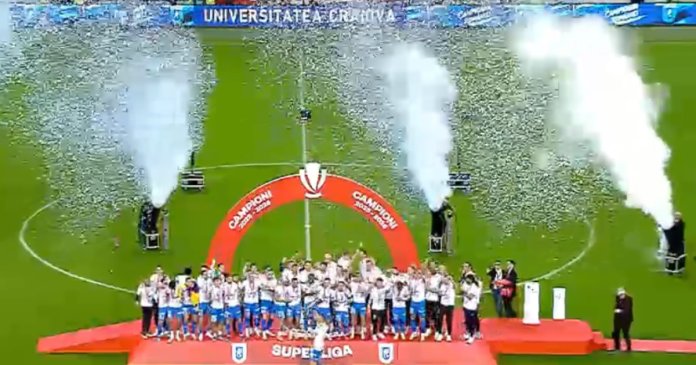 Superliga: Universitatea Craiova, noul campion al României, după triumful cu 5-0 împotriva Universității Cluj. Formația...