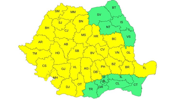 Vânturile puternice influențează toată națiunea. Ce zonă va fi prima afectată?