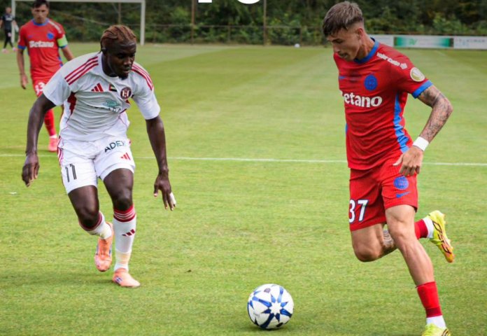 FCSB - Al Jazira, meci de pregătire cu gruparea antrenată de Cosmin Olăroiu » GOL în minutul 11! Fotbalistul apreciat de MM Stoica a marcat primul gol
