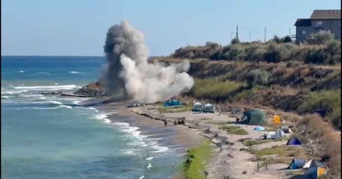 Detonarea dronei descoperite la Tuzla a fost confirmată de MApN ca având o încărcătură explozivă.